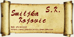 Smiljka Kojović vizit kartica